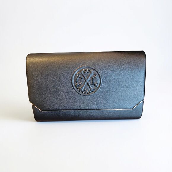 Christian Lacroix Handbags - NWT CXL By Christian Lacroix Madison Black Smooth Clutch With Detachable Chain